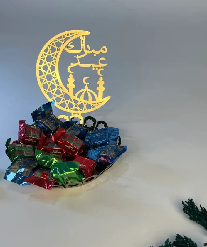 Eid Mubarik Tray ( Small )