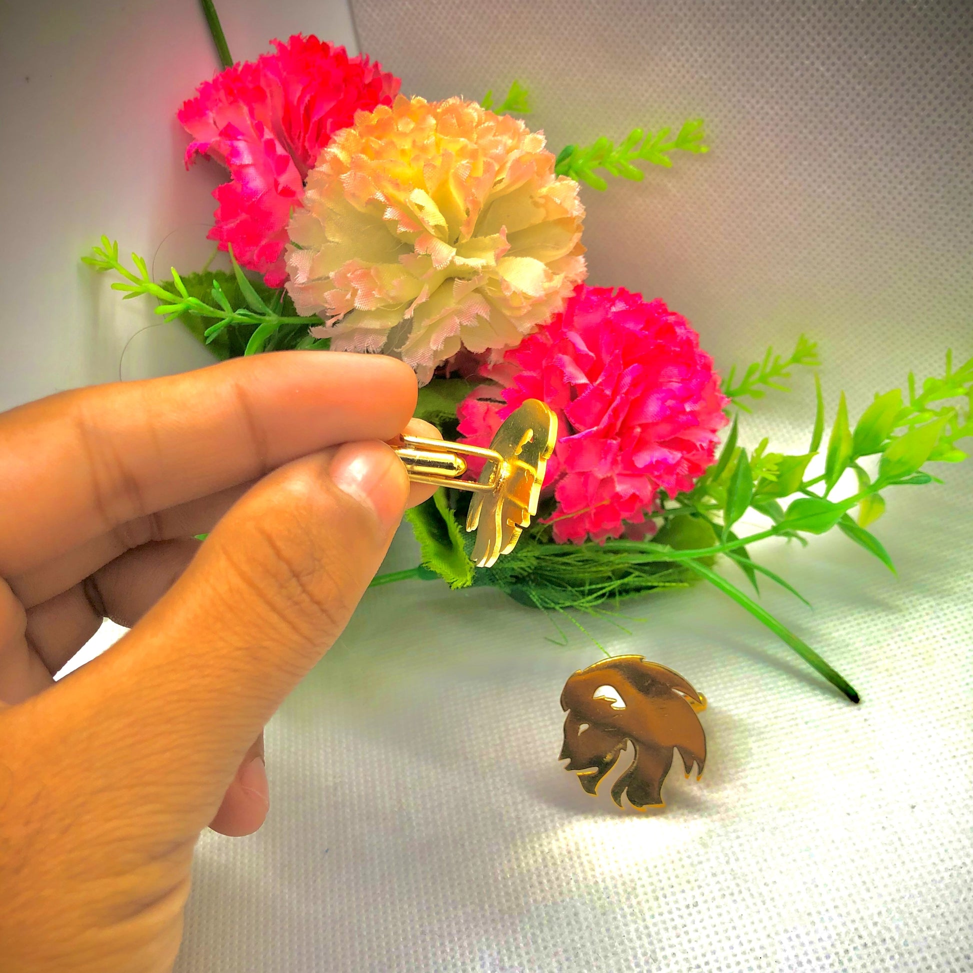 Lion Cufflinks/Studs - Creative Collection