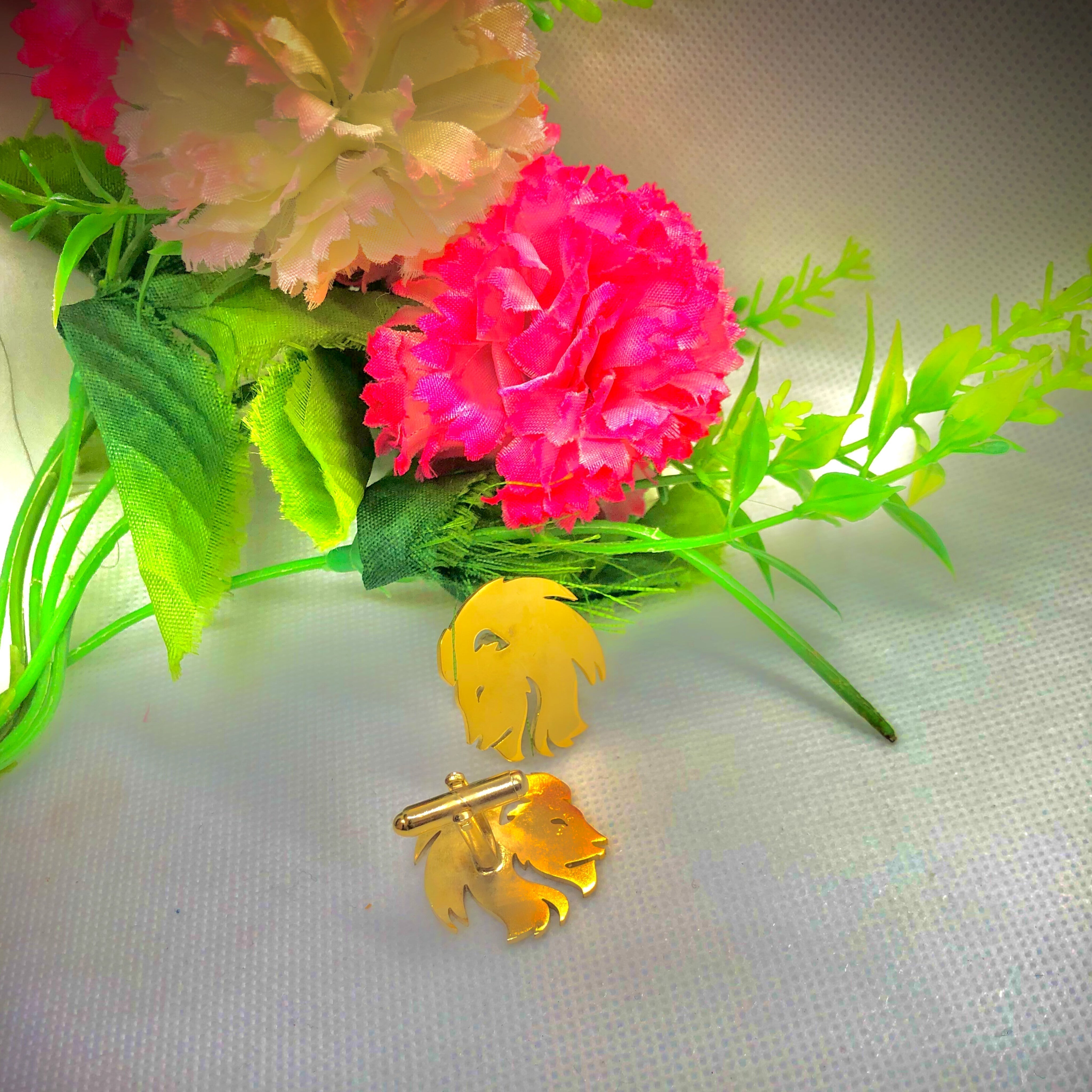 Lion Cufflinks/Studs - Creative Collection