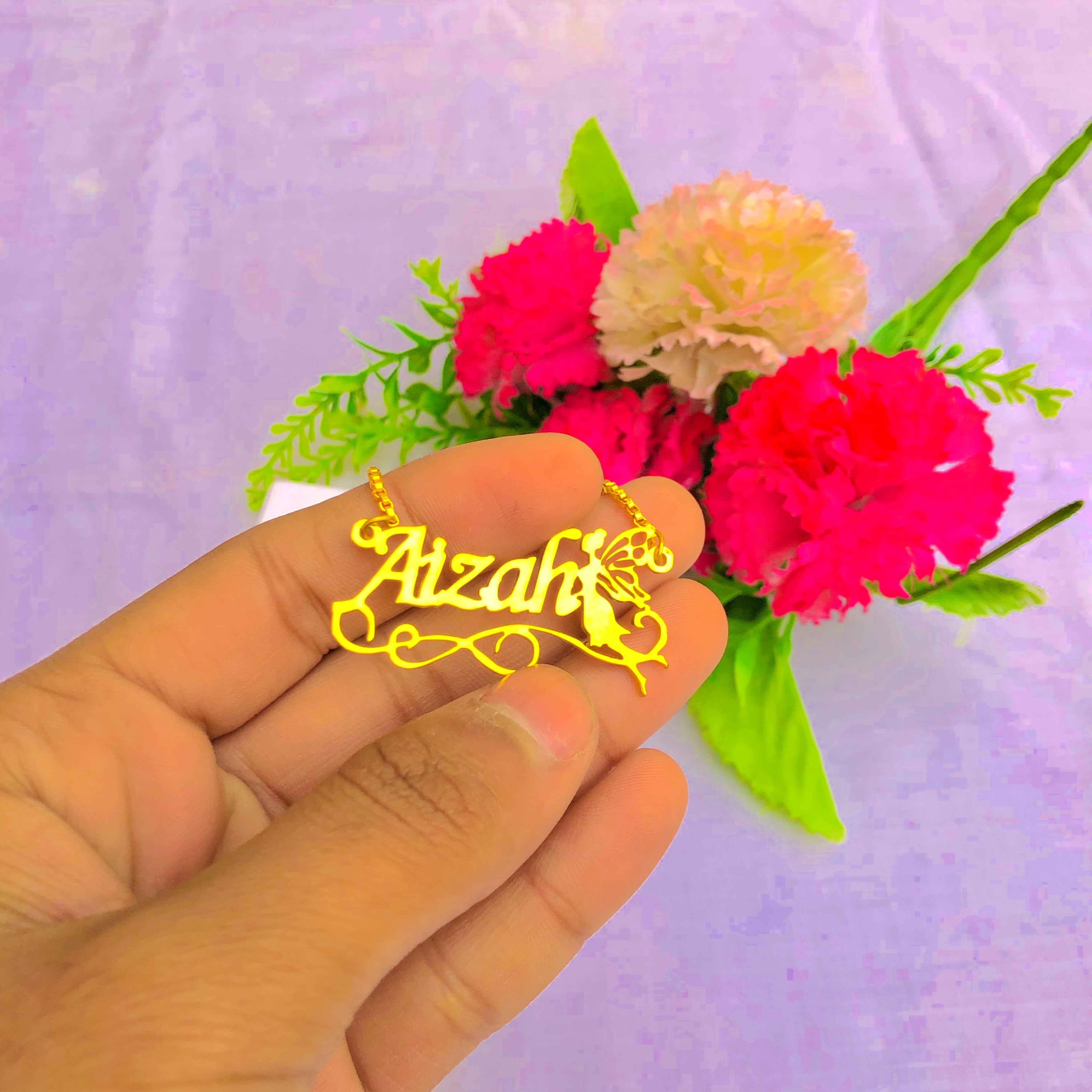 Customize Name Necklace With Fairy - Creative Collection