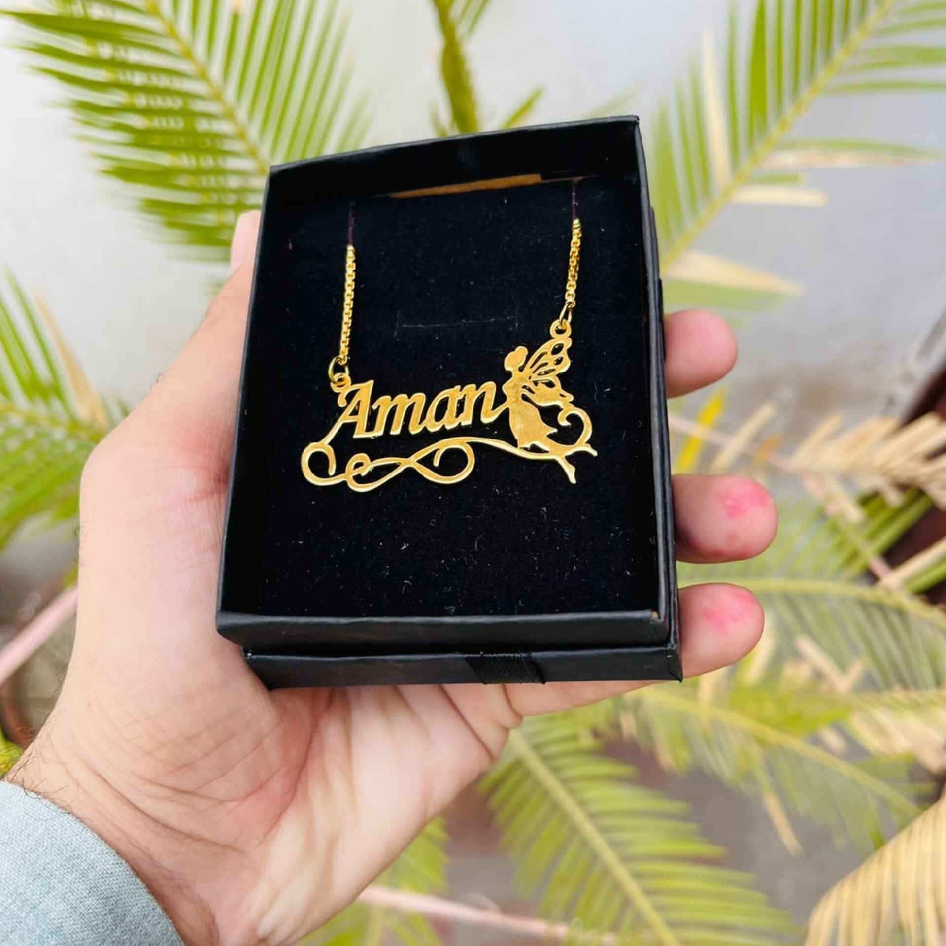 Customize Name Necklace With Fairy - Creative Collection1621243260e1af0c20-0