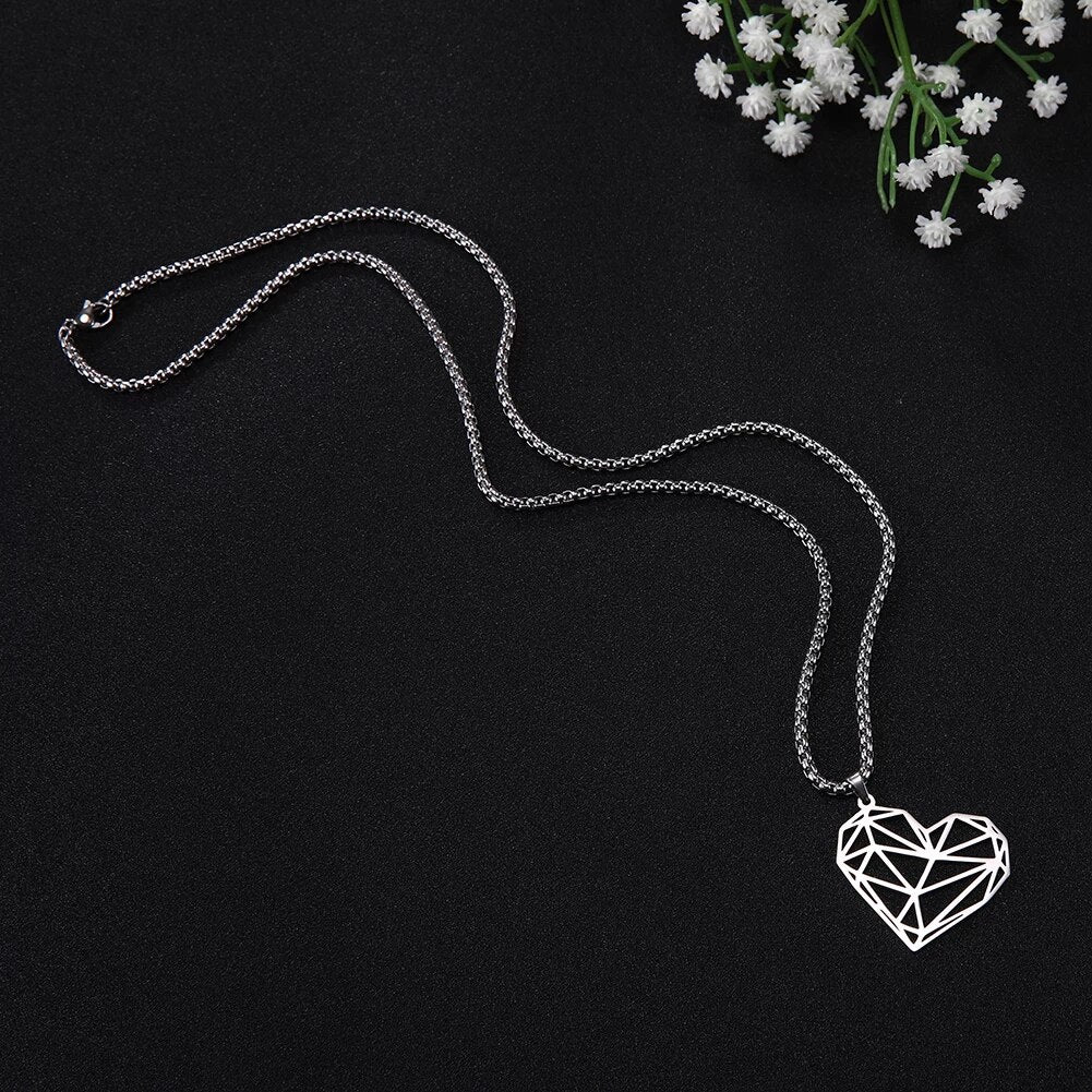 Fashion Big Hollow Heart Charm Necklace - Pendant - Creative Collection