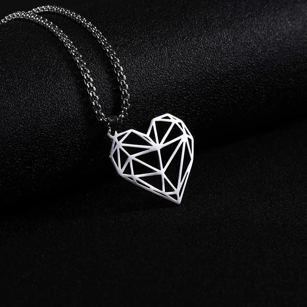 Fashion Big Hollow Heart Charm Necklace - Pendant - Creative Collection