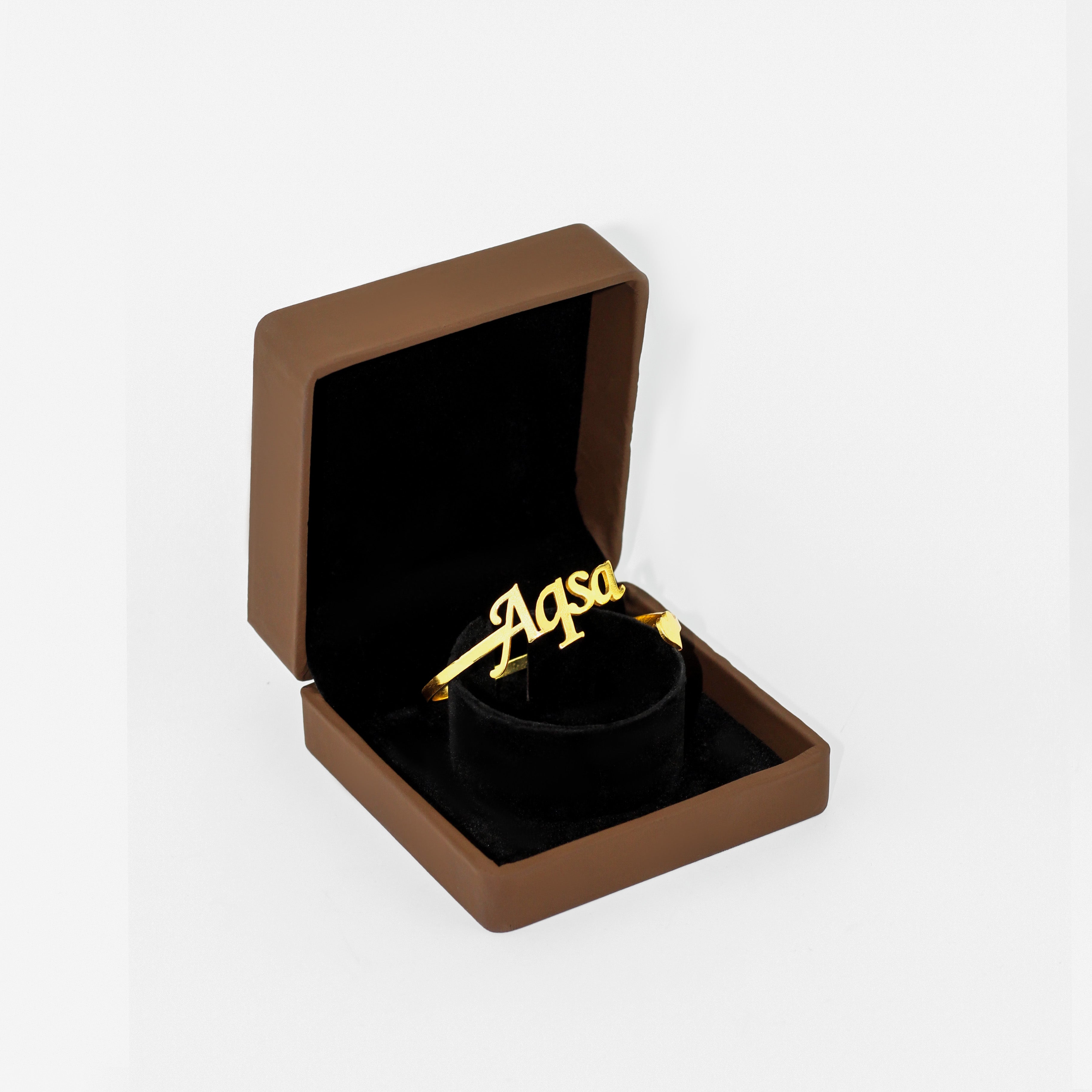 Customize Name Heart Bangle - Creative Collection